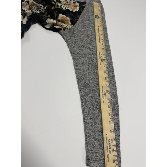 Kut From The Kloth Long Raglan Sleeve Floral Top Blouse Size XXL - Picture 4 of 7